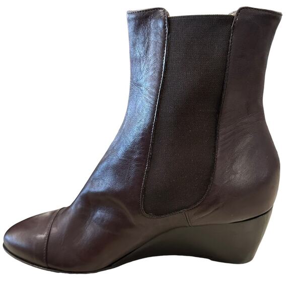 Dana Davis brown soft smooth leather uppers and sole over the ankle size 7 b - Picture 4 of 8